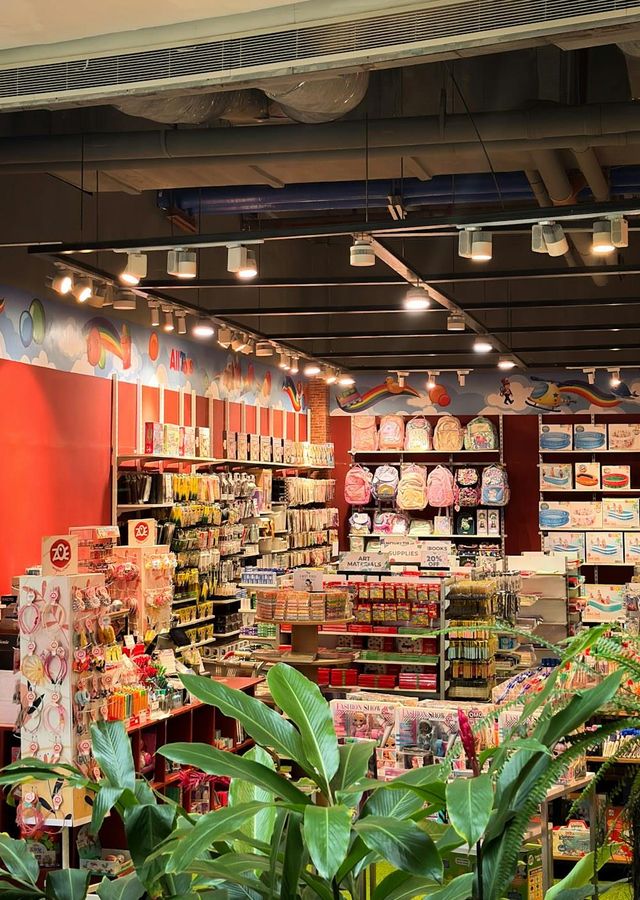 Licensed kids' products on a retail shelf